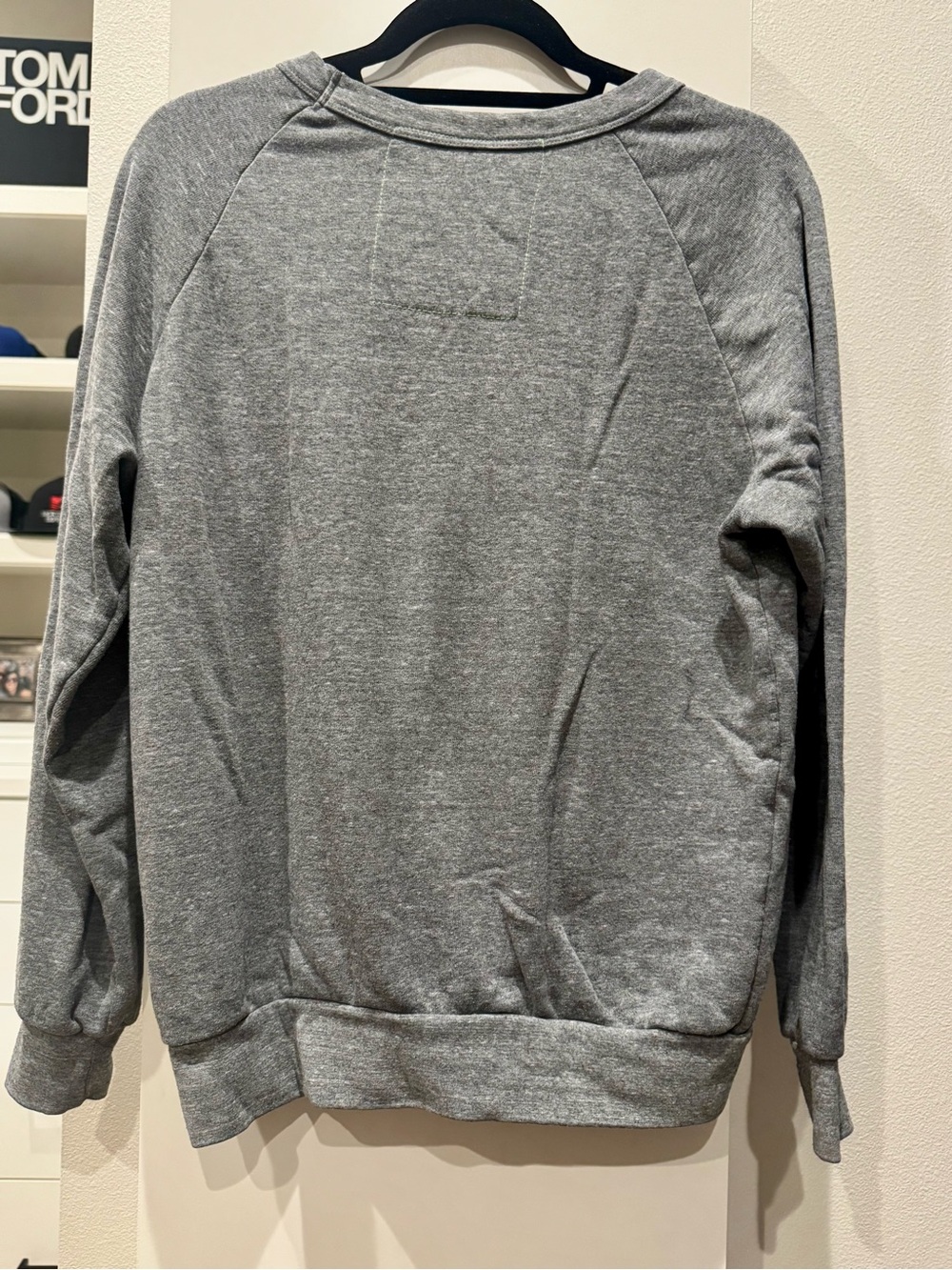 Aviator Nation 5 Stripe Grey Crewneck Sweatshirt - Picture 2 of 3